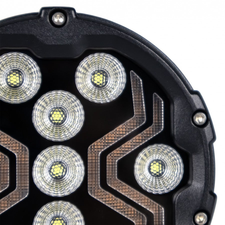 feu rond de travail Spider double position 12 et 24V