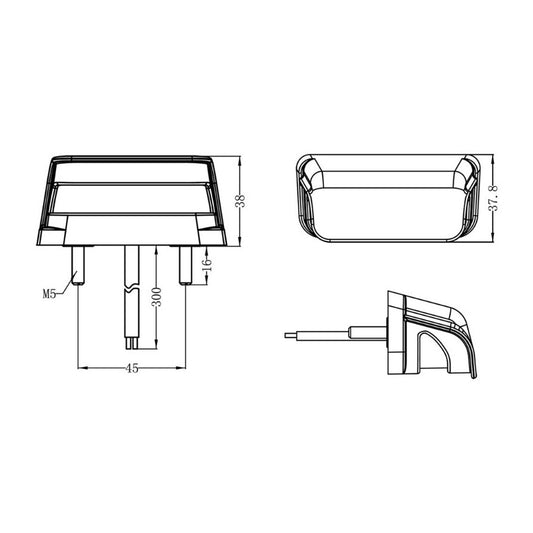 Feu de plaque LED 12 et 24V