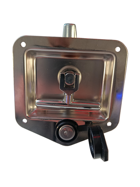 Poigné de coffre en inox avec clés