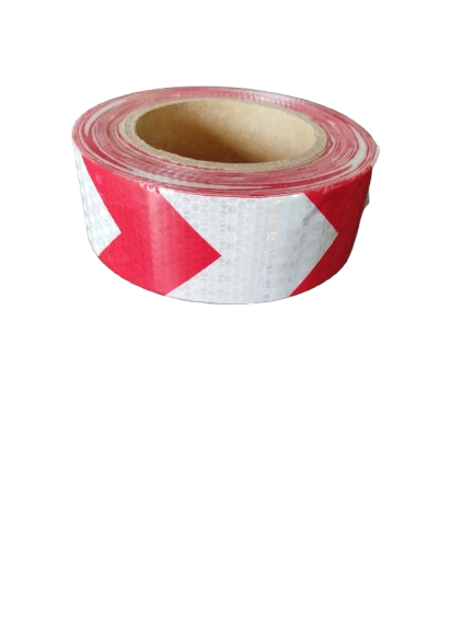 Bande réfléchissante rouge et blanc