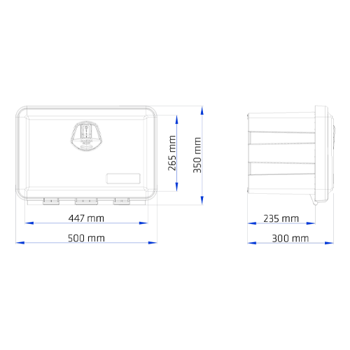 Coffre de rangement DAKEN JUST 500X350X300 30 litres