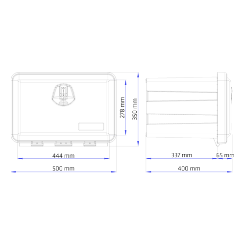 Coffre de rangement DAKEN JUST 500X350X400 41 Litres