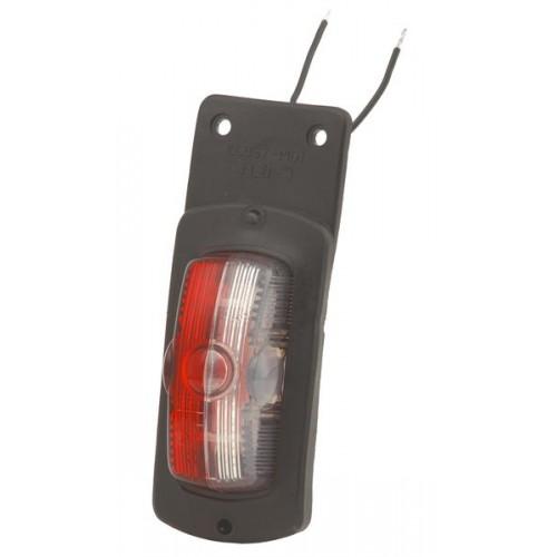 Feux de gabarit blanc/rouge  avec attache souple 12/24V