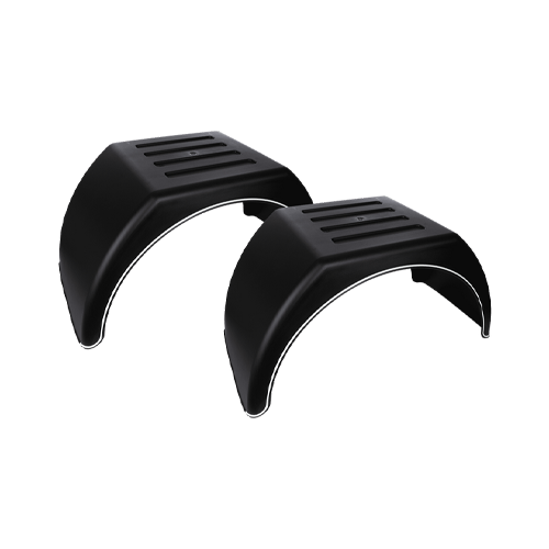 Paire garde boue a fond plat 15 et 16" roue jumelé