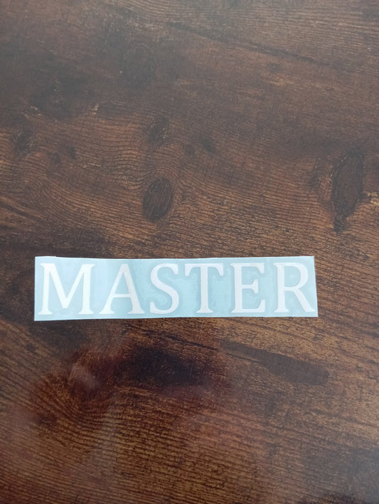 Stickers Master ~ 12,5 X2,5 cm