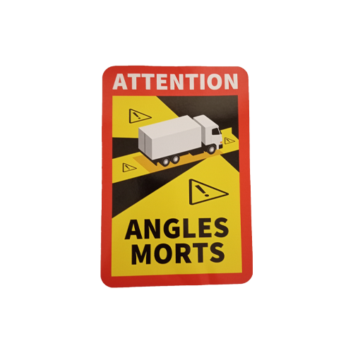 Autocollant angle mort idéal pour les portes et arrière du camion