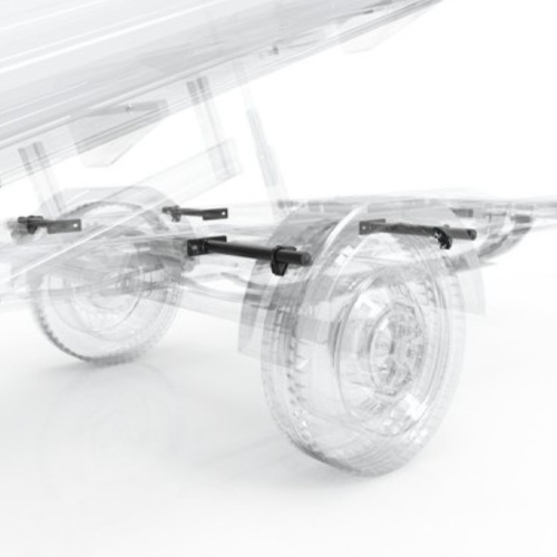 Attache pour ailes jumelé ou simple roue règlable