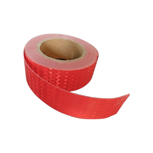 Bande réfléchissante rouge collante