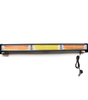 Barre feux stroboscopique led jaune et blanc 46X5,5cm