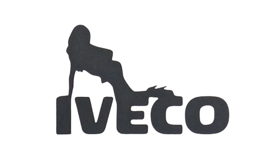 Stickers Iveco avec femme