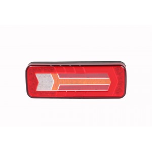 Paire de feux arrière LED avec clignotant dynamique pour 12 et 24V