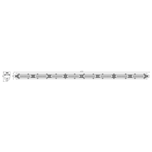 Feux de travail 12/24V 80 LED 60W 65cm de long
