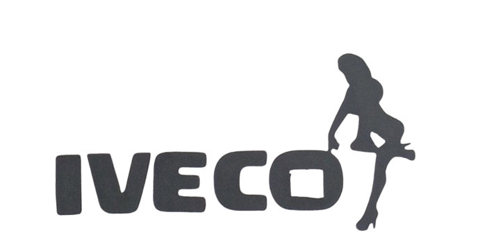 Stickers Iveco avec femme