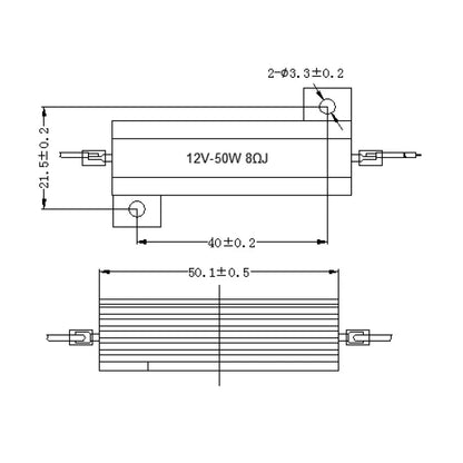 Résistance de charge factice pour led 12V