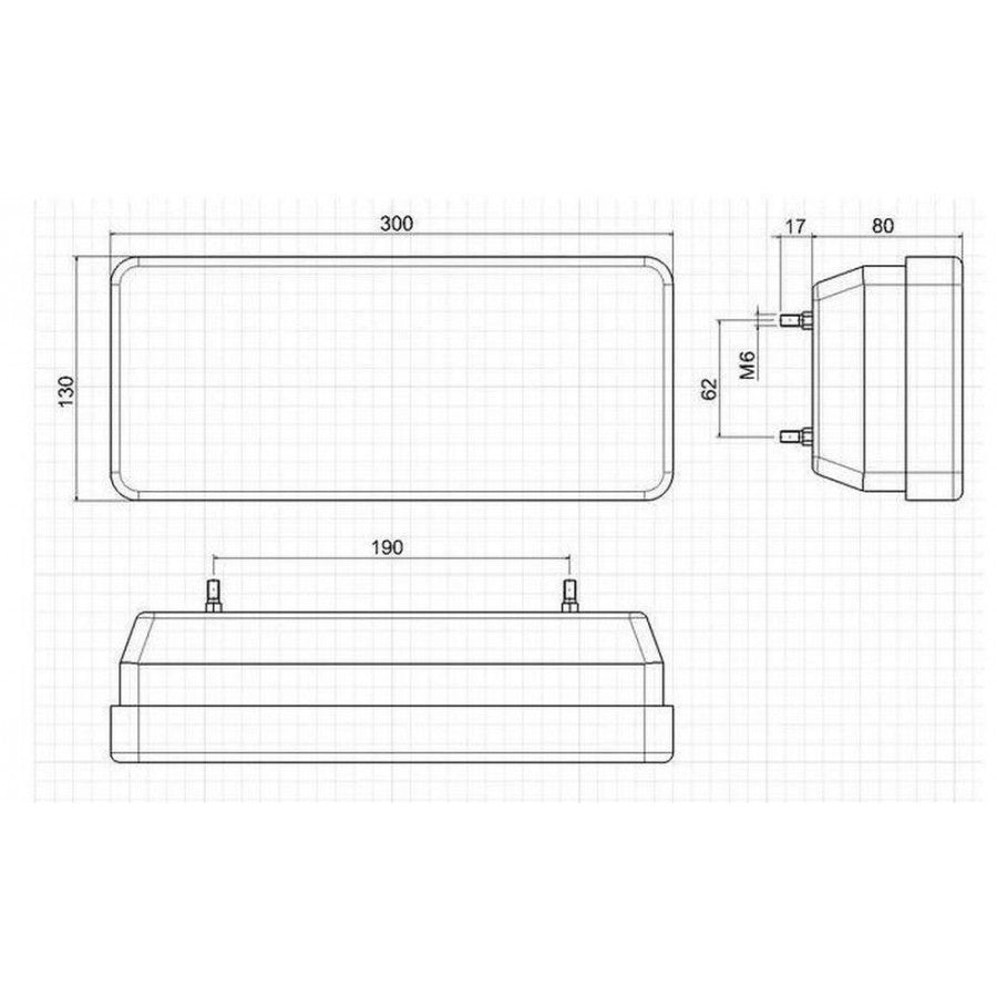Paire de feux arrière a ampoule