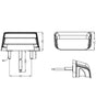 Feu de plaque LED 12 et 24V