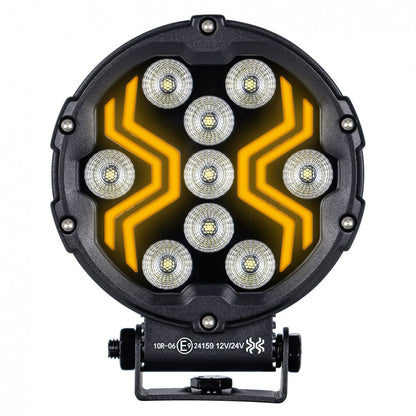 feu rond de travail Spider double position 12 et 24V