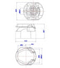 Prise plastique 13 broches 12V