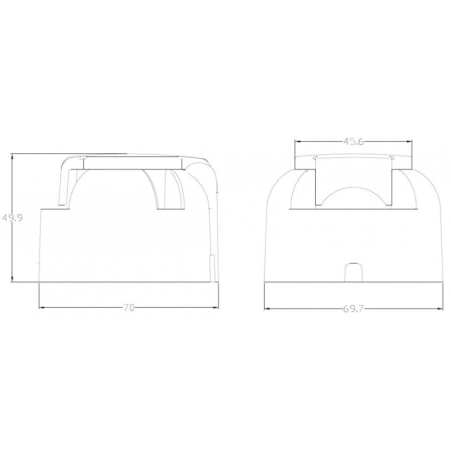 Prise aluminium 12V 7 broches