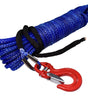 Corde synthétique bleu avec crochet diamètre 10mm x 28 Mètres