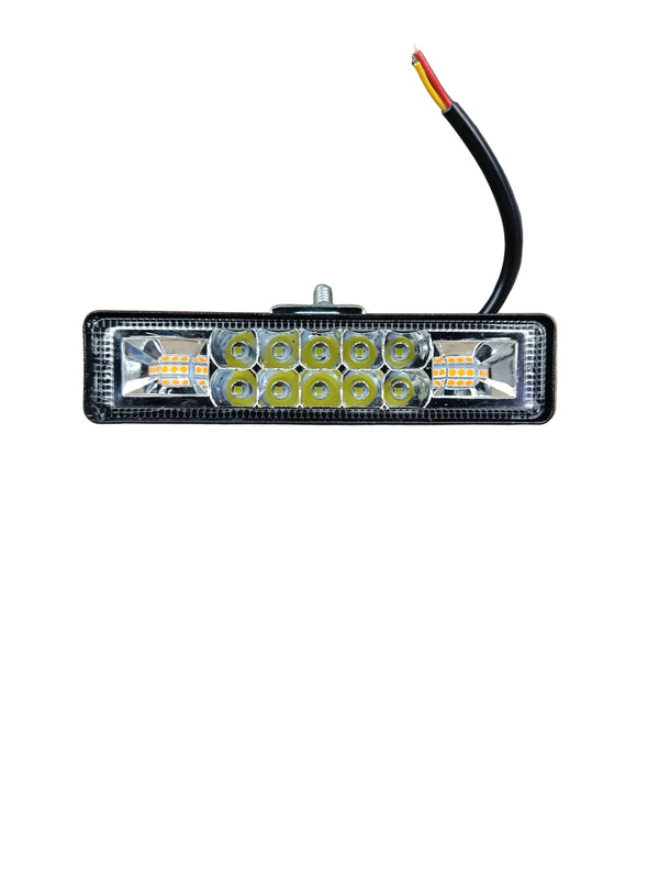 Feux Stroboscopiques orange + blanc LED 48W