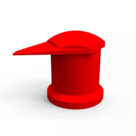 Capuchon de roue rouge 27mm pour iveco et Renault