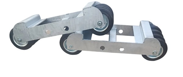 Paire de Roulettes dolly professionnelle 69x24cm 2000kg