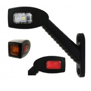 2 Feux triple positions long bras 12/24V