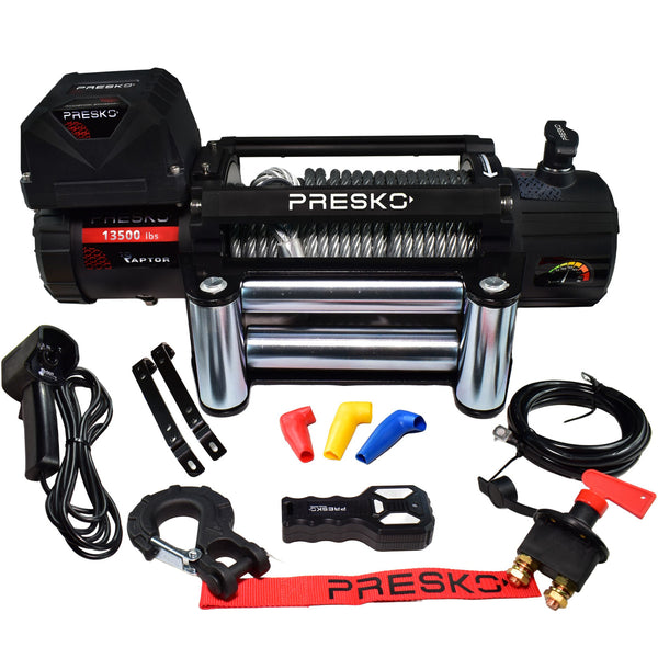 Treuil Électrique PRESKO RAPTOR 12V – 6,1 Tonnes